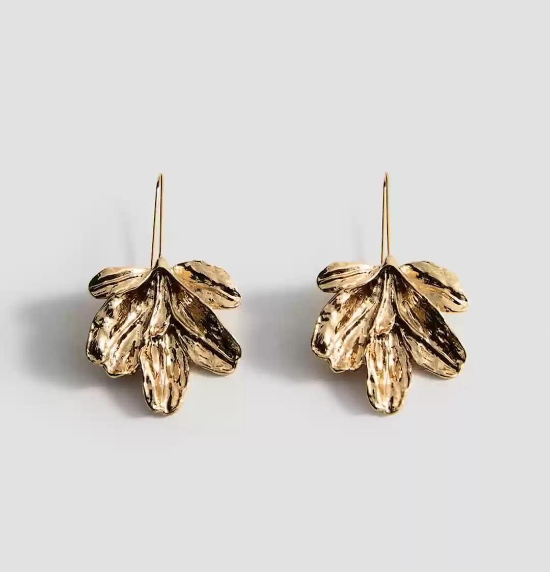 Mango Leaf Shaped Drop Earrings for Womens